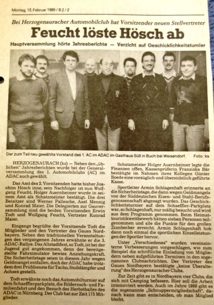 1989 Hauptversammlung