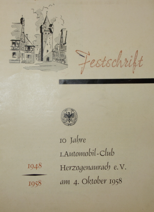 1958 AC 10 Jahre Festschrift 1